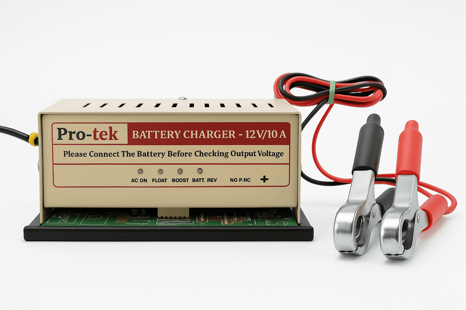 SMPS Battery Charger – Front View