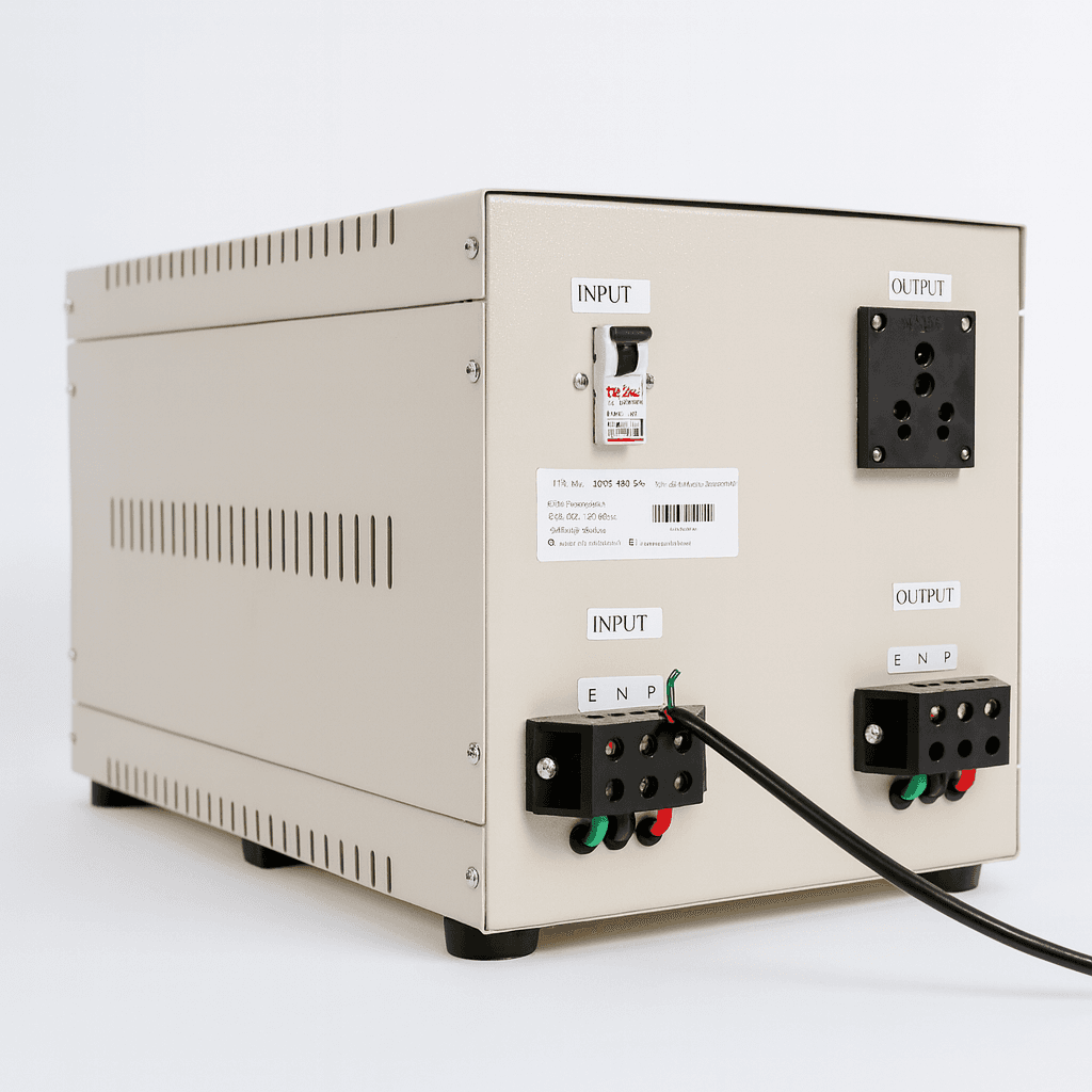 Single Phase Servo Stabilizer – Front View